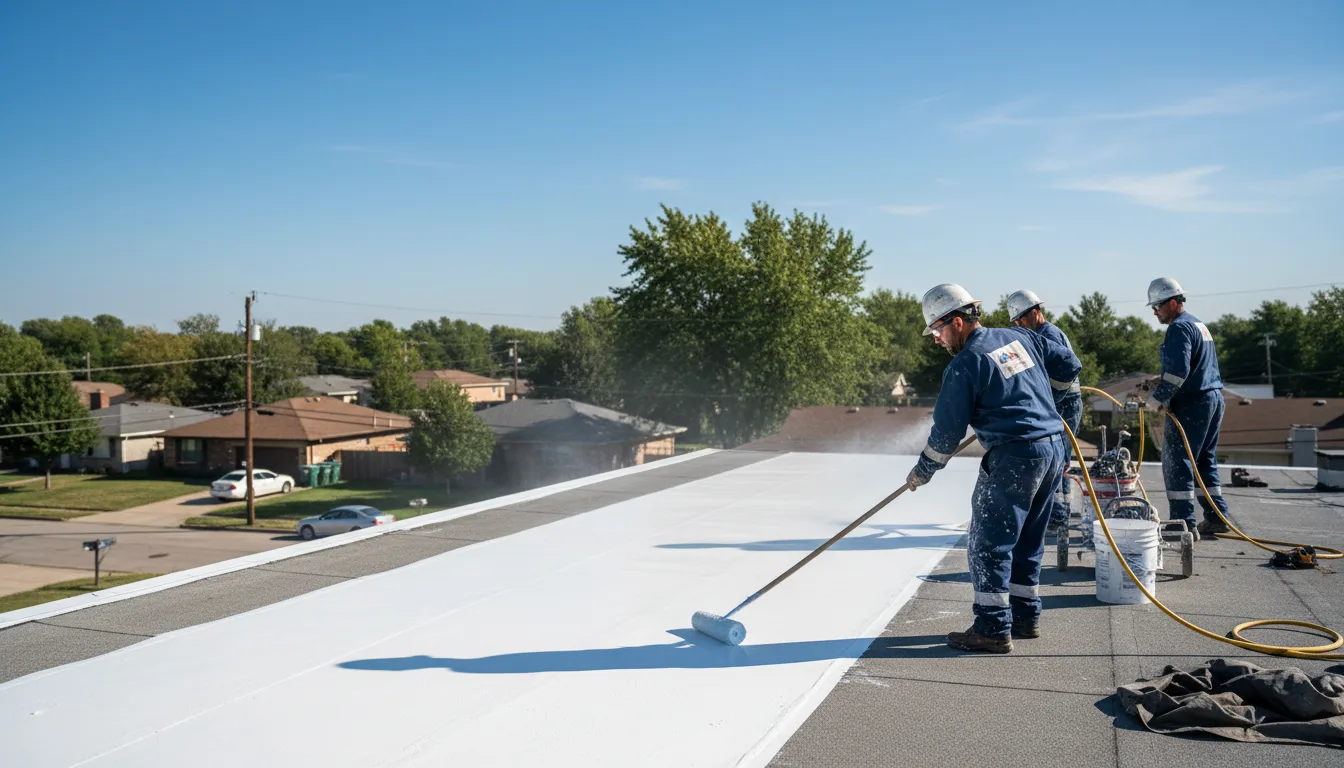 Commercial roof coating in Blomkest, MN near me